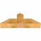 Ekena Millwork Portland Rough Sawn Timber Gable Bracket, Western Red Cedar, 36"W x 13"H x 6"D x 6"F, 9/12 Pitch GBW036X13X0606POR00RWR - alternate 5